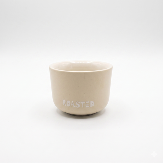 Roasted double espresso cup