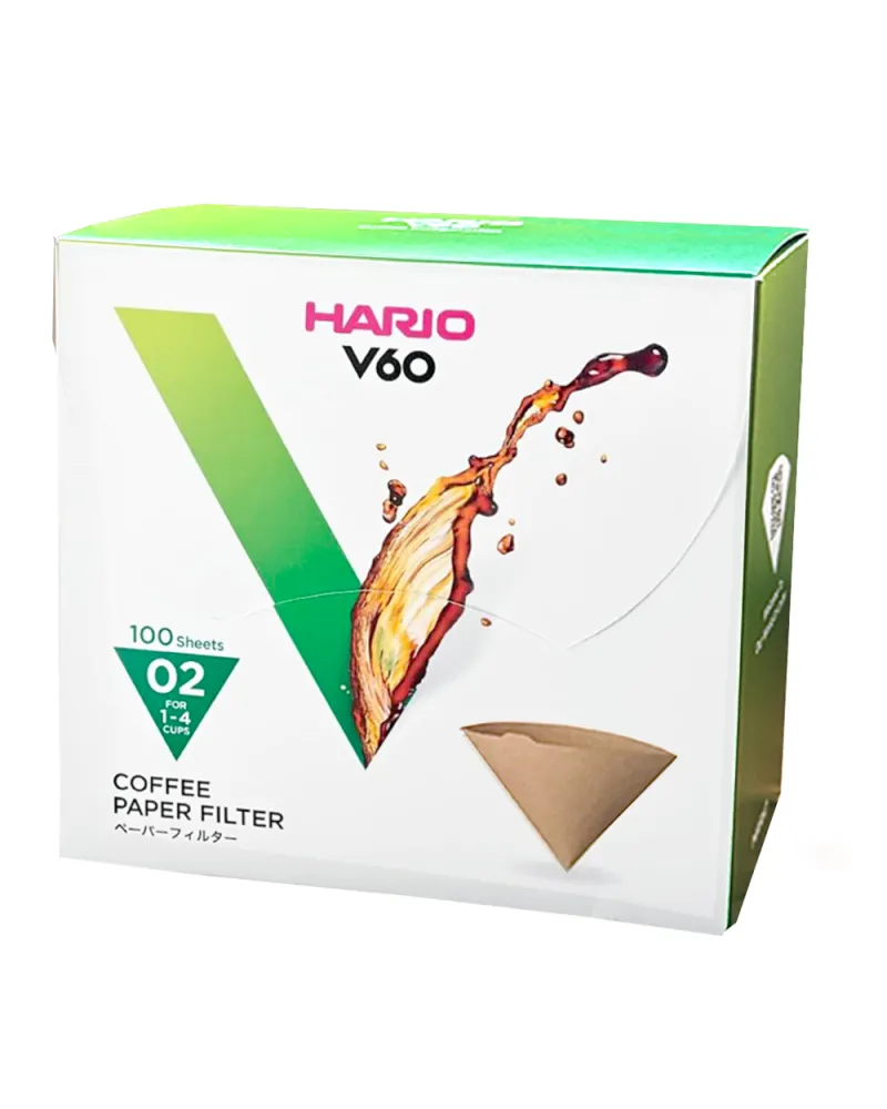 Hario V60 Filtro Papel 02 Natural (100 uds)