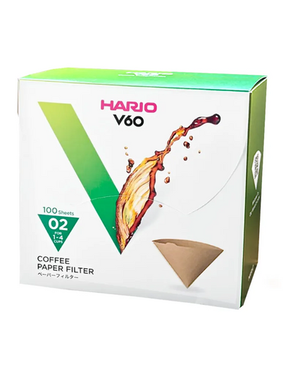 Hario V60 Filtro Papel 02 Natural (100 uds)